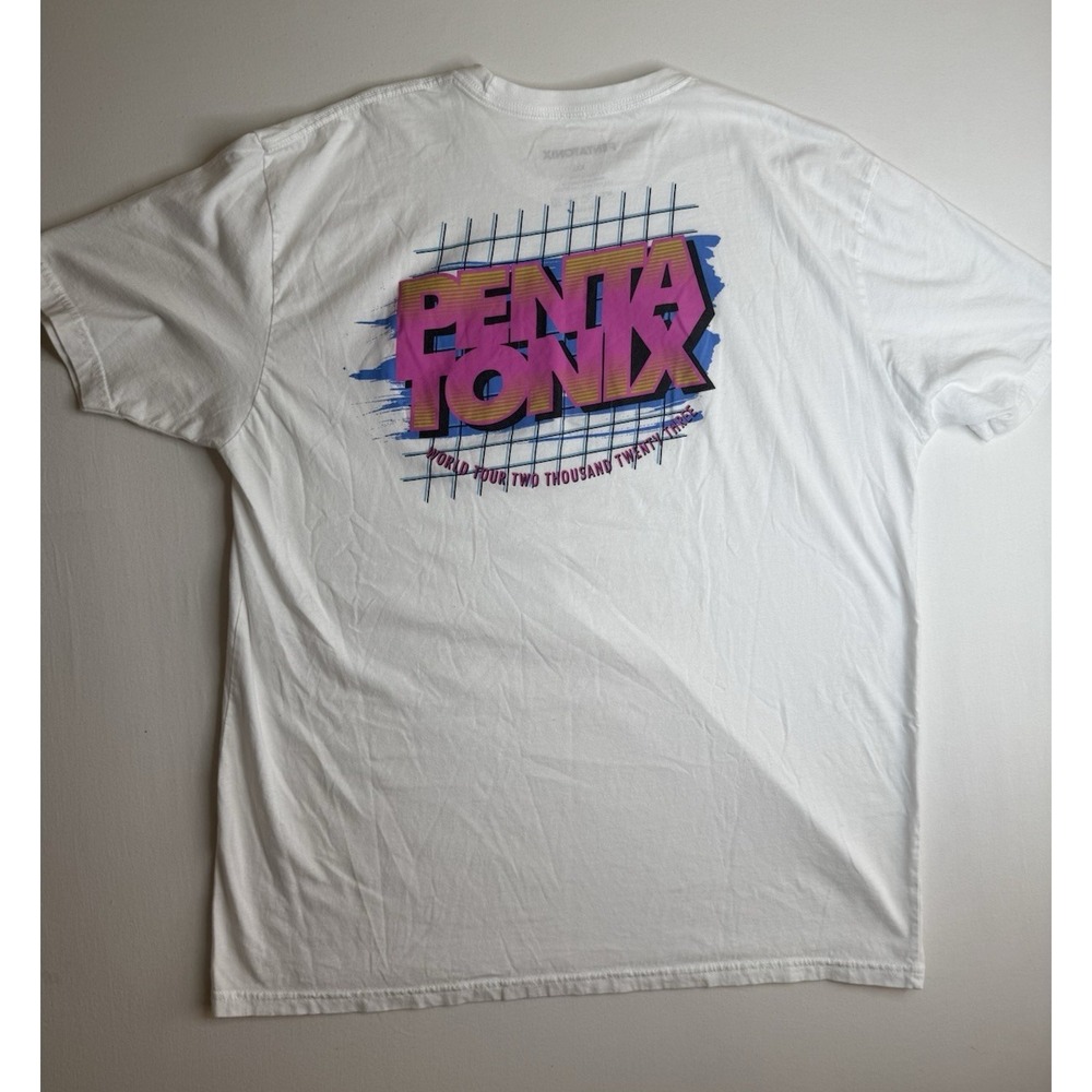 Pentatonix PTX World Tour 2023 Double-Sided Graphic Tee Men's XXL White